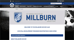 Desktop Screenshot of millburnsoccer.com